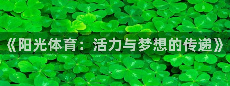 MK体育官网下载招商电话号码是多少：《阳光体育：活力