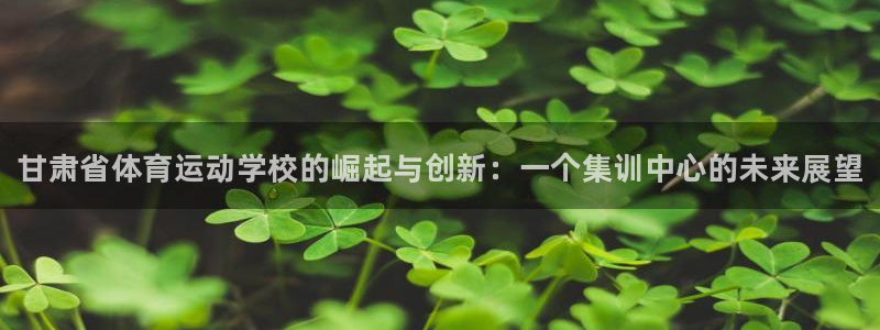 MK体育官网下载注册：甘肃省体育运动学校的崛起与创新