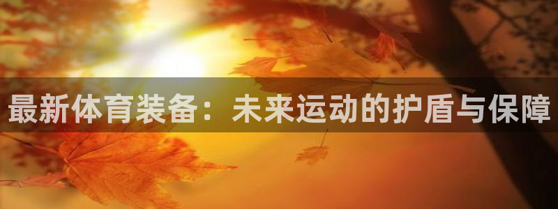 MK体育官方正版app新能源：最新体育装备：未来运动的护盾与